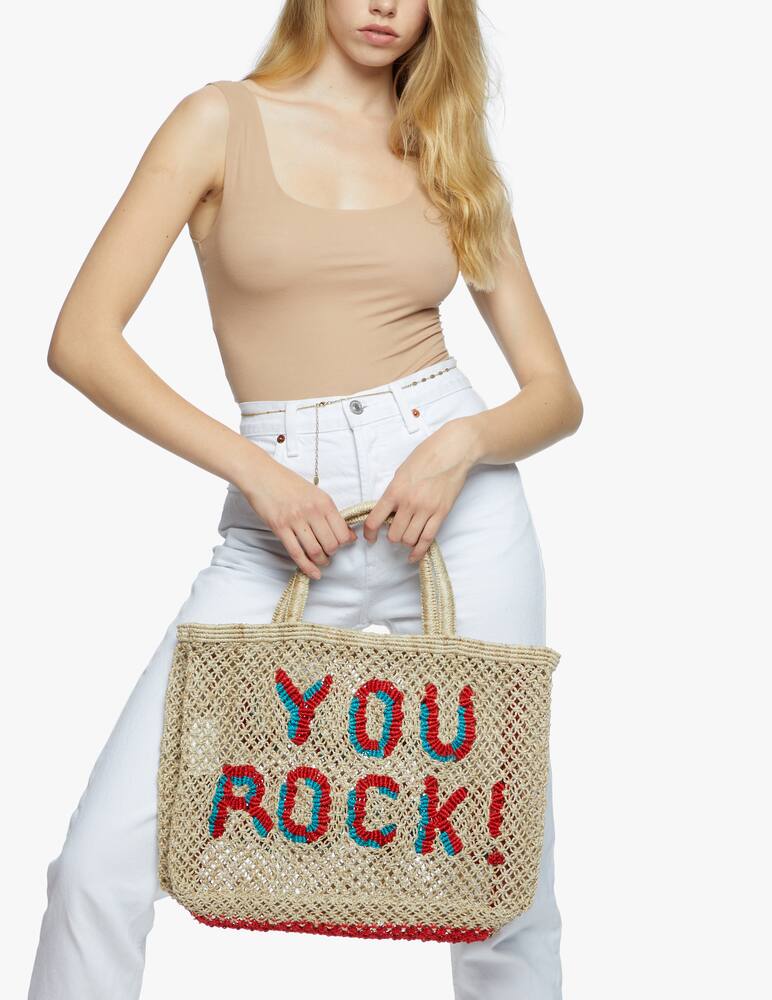 rinascente The Jacksons You rock handmade jute shopping bag