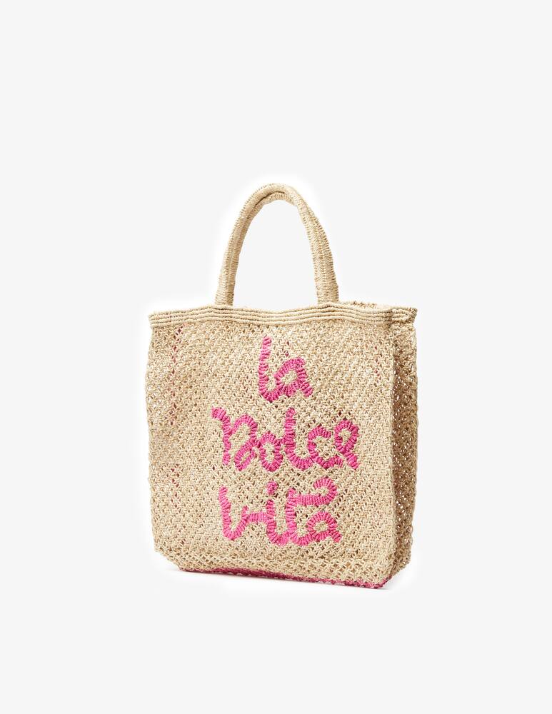 rinascente The Jacksons La dolce vita jute tote bag - beige