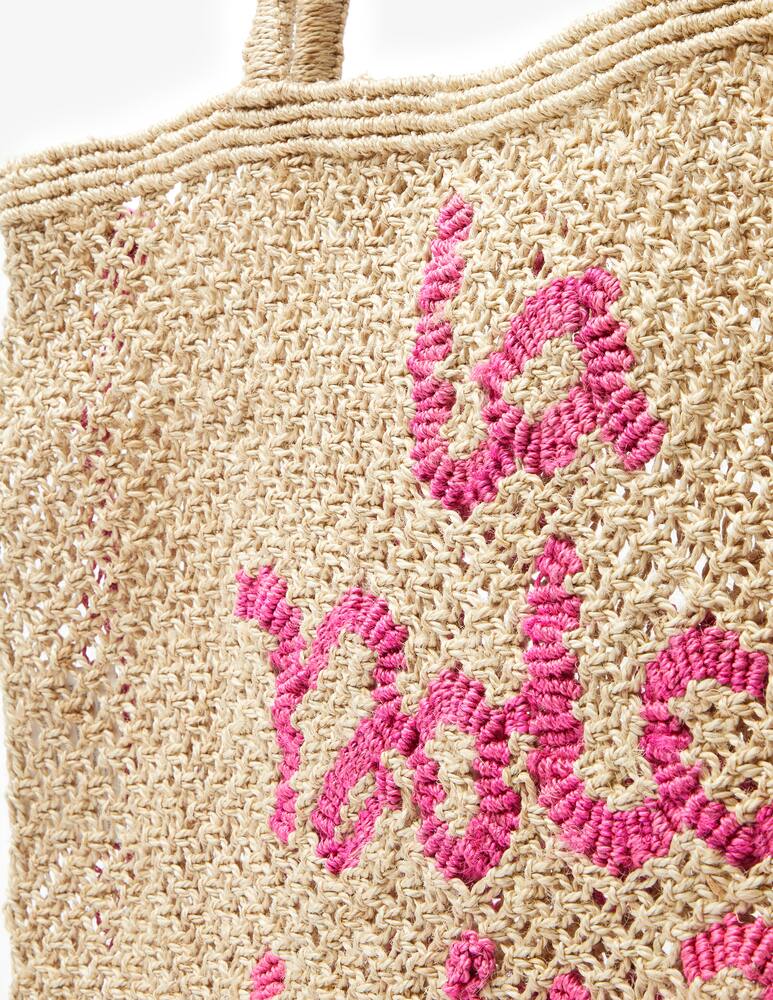 rinascente The Jacksons La dolce vita jute tote bag - beige