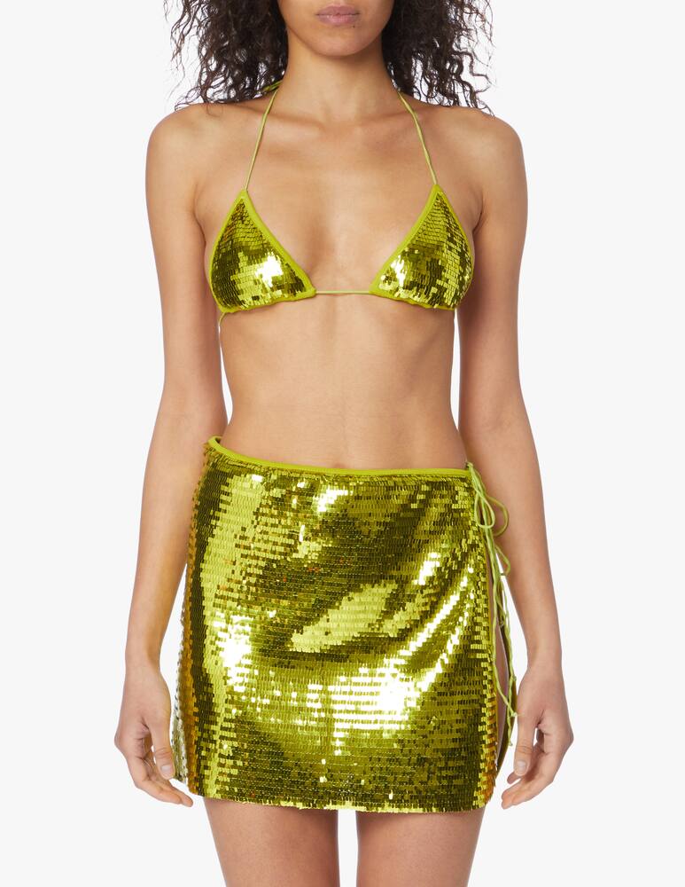 rinascente Oséree Sequined skirt - yellow