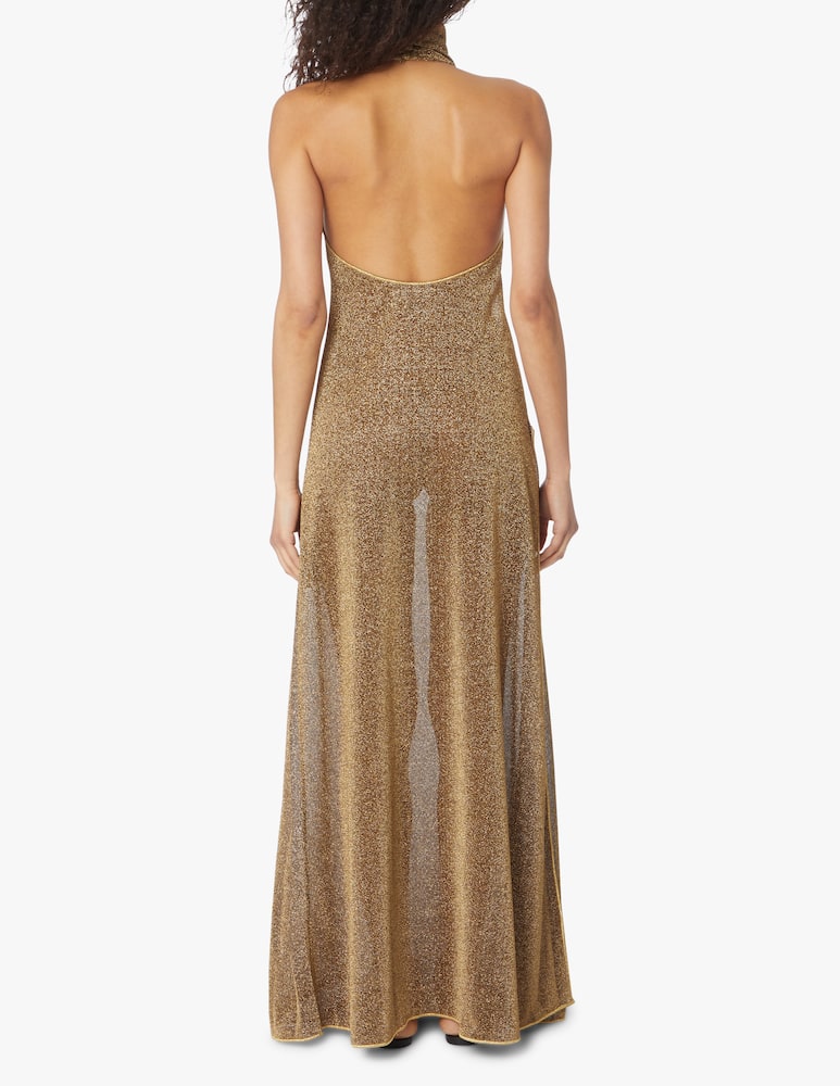 rinascente Oséree Lumiere Turtle-neck dress - beige