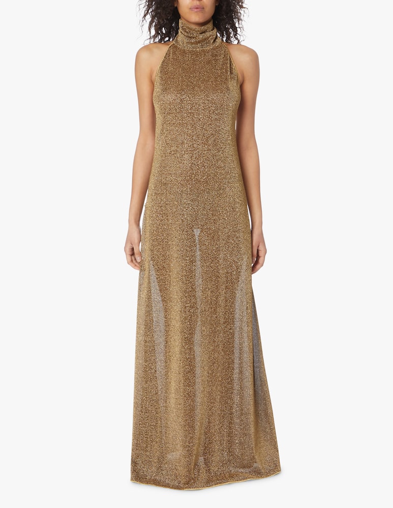 rinascente Oséree Lumiere Turtle-neck dress - beige