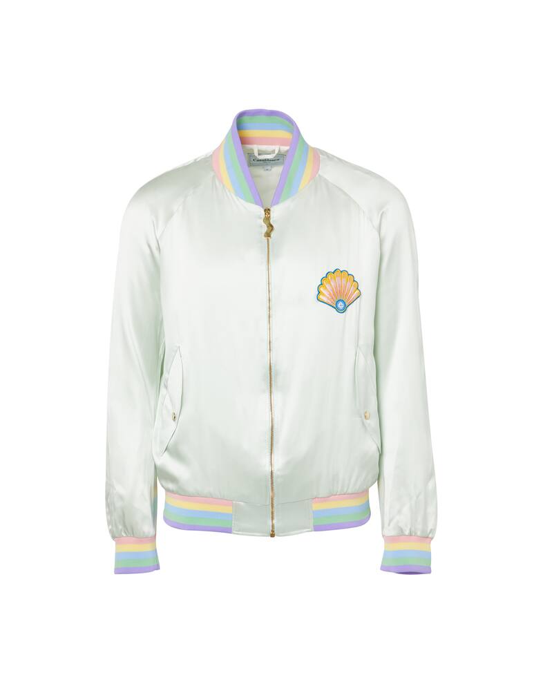 rinascente Casablanca Jkt silk satin shell - green