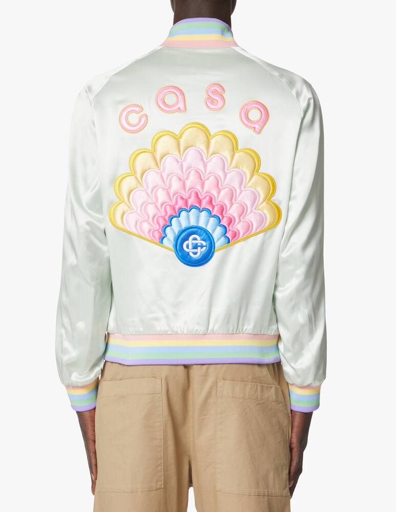 rinascente Casablanca Jkt silk satin shell - green