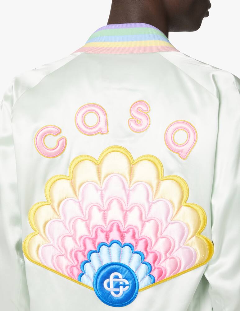 rinascente Casablanca Jkt silk satin shell - green