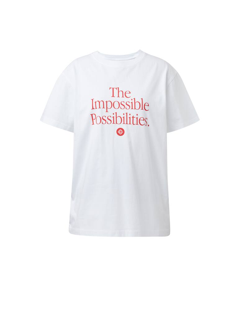 rinascente Casablanca T-shirt in cotone organico - bianco