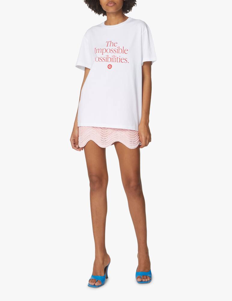 Casablanca T-shirt in cotone organico - bianco - immagine 2 Casablanca T-shirt in cotone organico - bianco - immagine 2