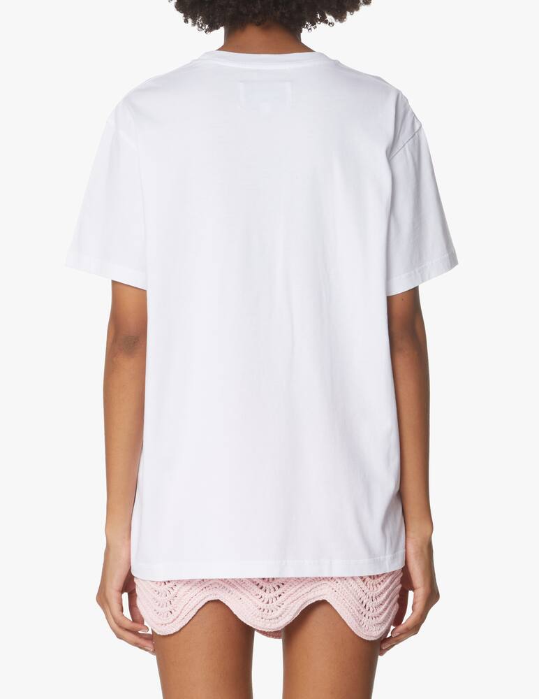 rinascente Casablanca T-shirt in cotone organico - bianco