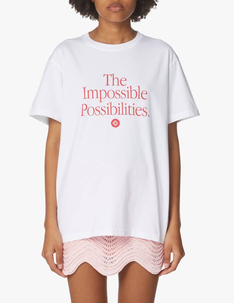 Casablanca T-shirt in cotone organico - bianco - immagine 1 Casablanca T-shirt in cotone organico - bianco - immagine 1
