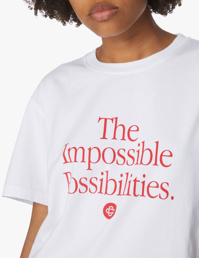 rinascente Casablanca T-shirt in cotone organico - bianco