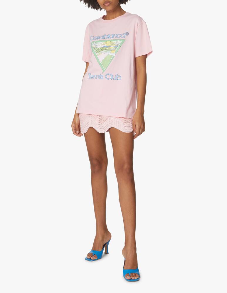 rinascente Casablanca T-shirt in cotone organico - rosa