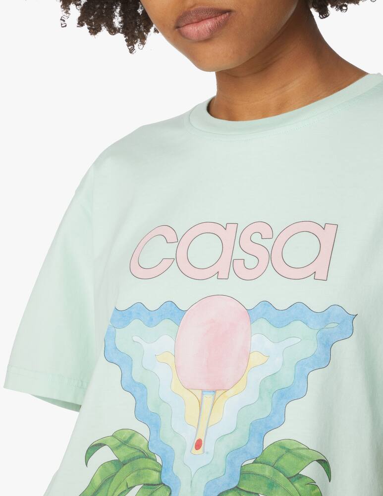 rinascente Casablanca T-shirt in cotone organico - verde