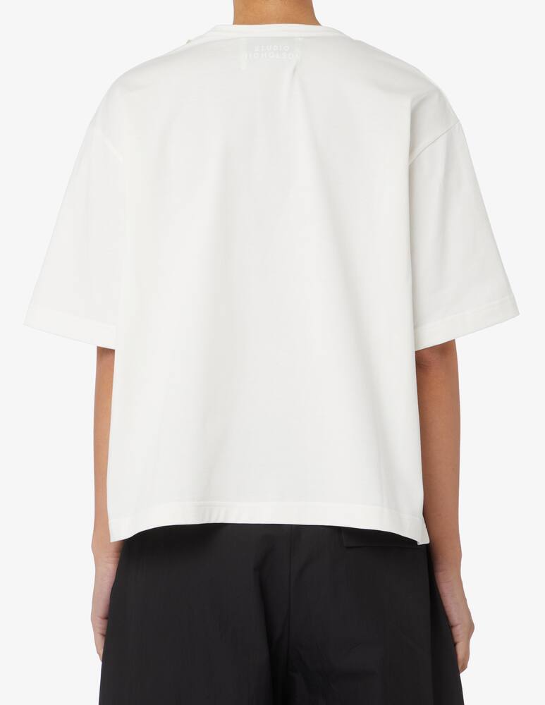 STUDIO NICHOLSON T-shirt in cotone - Bianco - immagine 3 STUDIO NICHOLSON T-shirt in cotone - Bianco - immagine 3