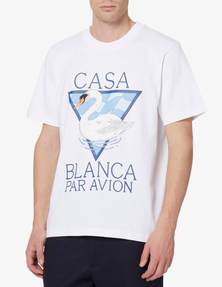 Casablanca Casablanca par avion screen printed t-shirt - White - picture 1 Casablanca Casablanca par avion screen printed t-shirt - White - picture 1