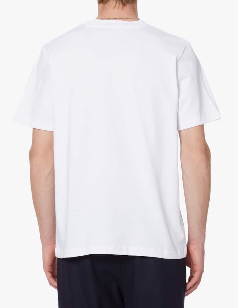 rinascente Casablanca Maglietta con stampa casablanca par avion  - Bianco