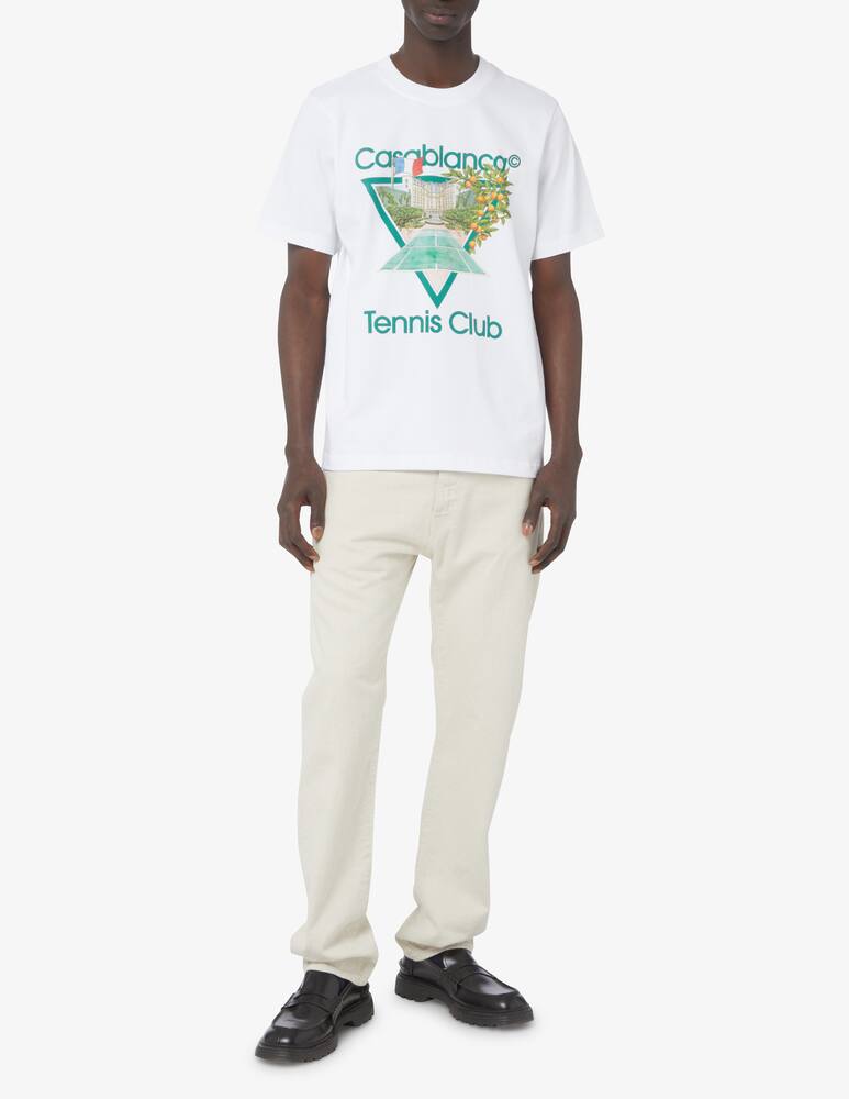 rinascente Casablanca Maglietta stampa icon tennis club  - Bianco