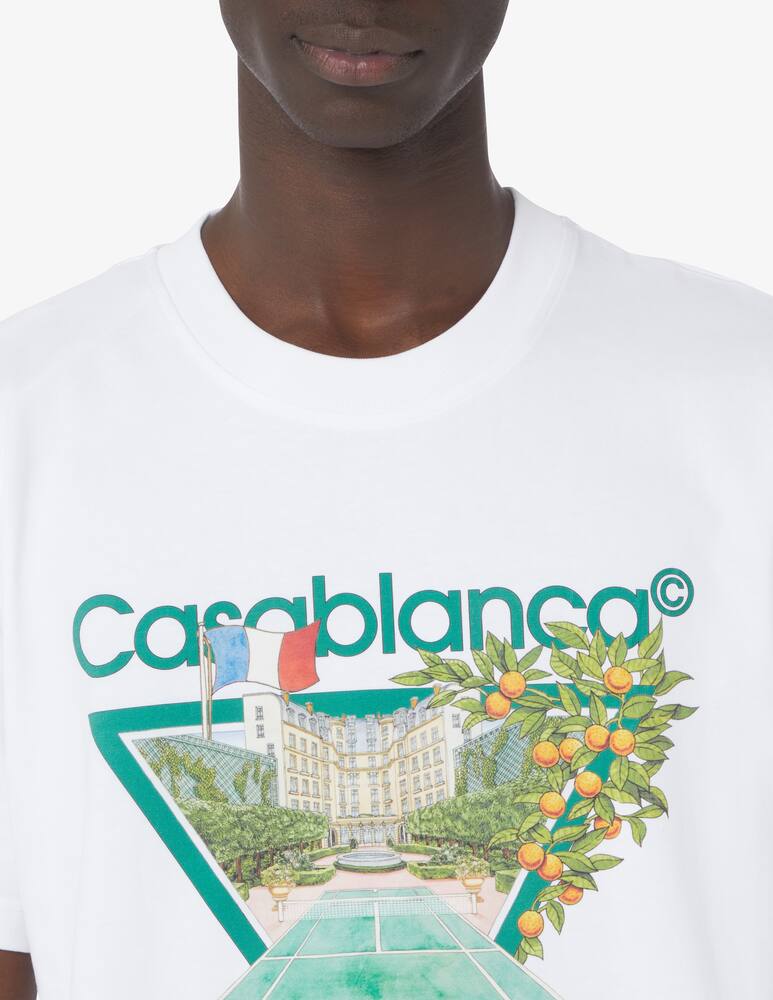 rinascente Casablanca Maglietta stampa icon tennis club  - Bianco