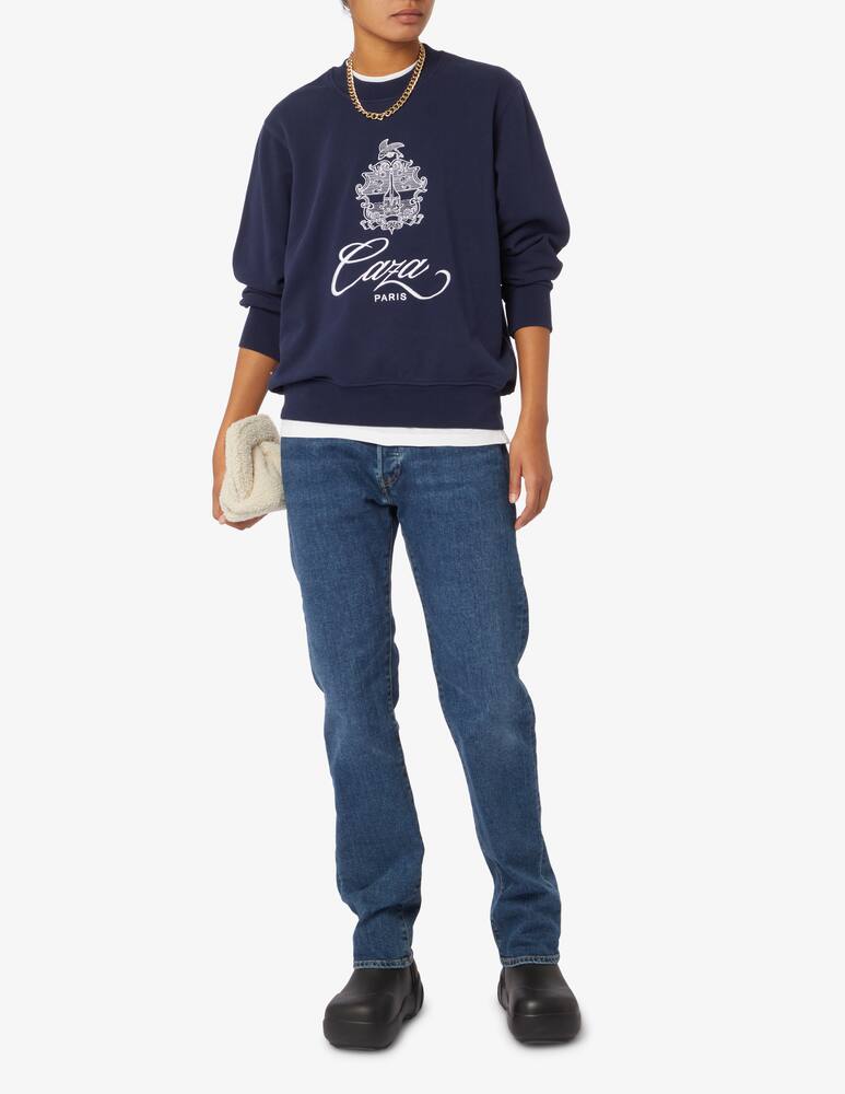 rinascente Casablanca Felpa girocollo in cotone Caza - Blu