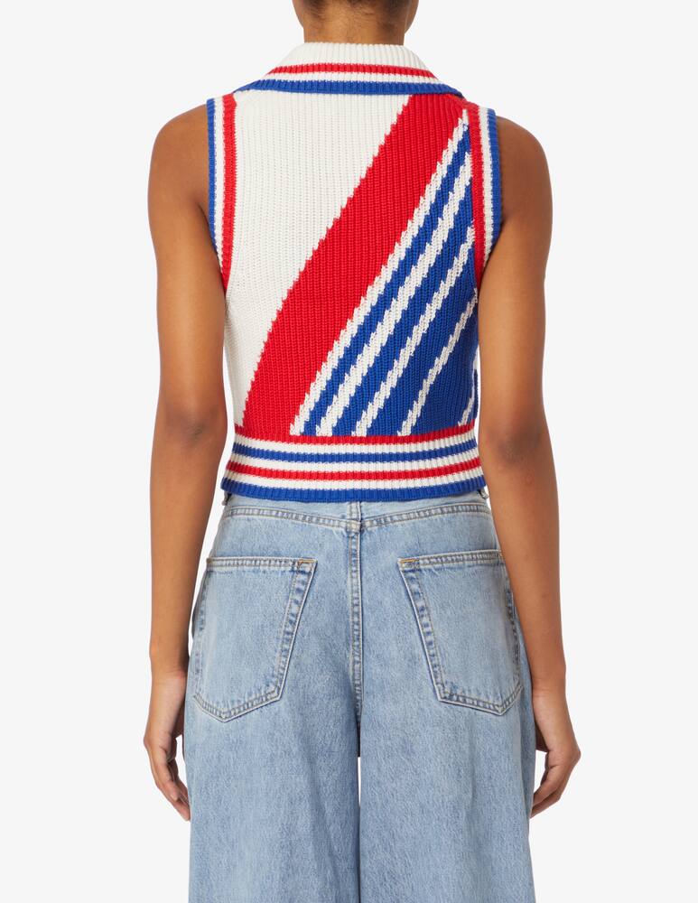 rinascente Casablanca Avian wool blend knitted vest - Multi