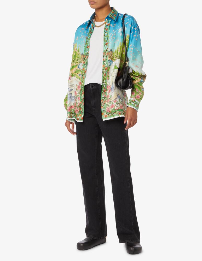 rinascente Casablanca Lamour silk printed shirt - Multi