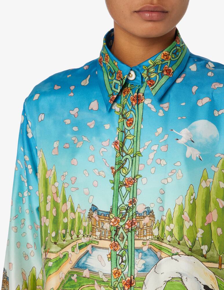 rinascente Casablanca Lamour silk printed shirt - Multi