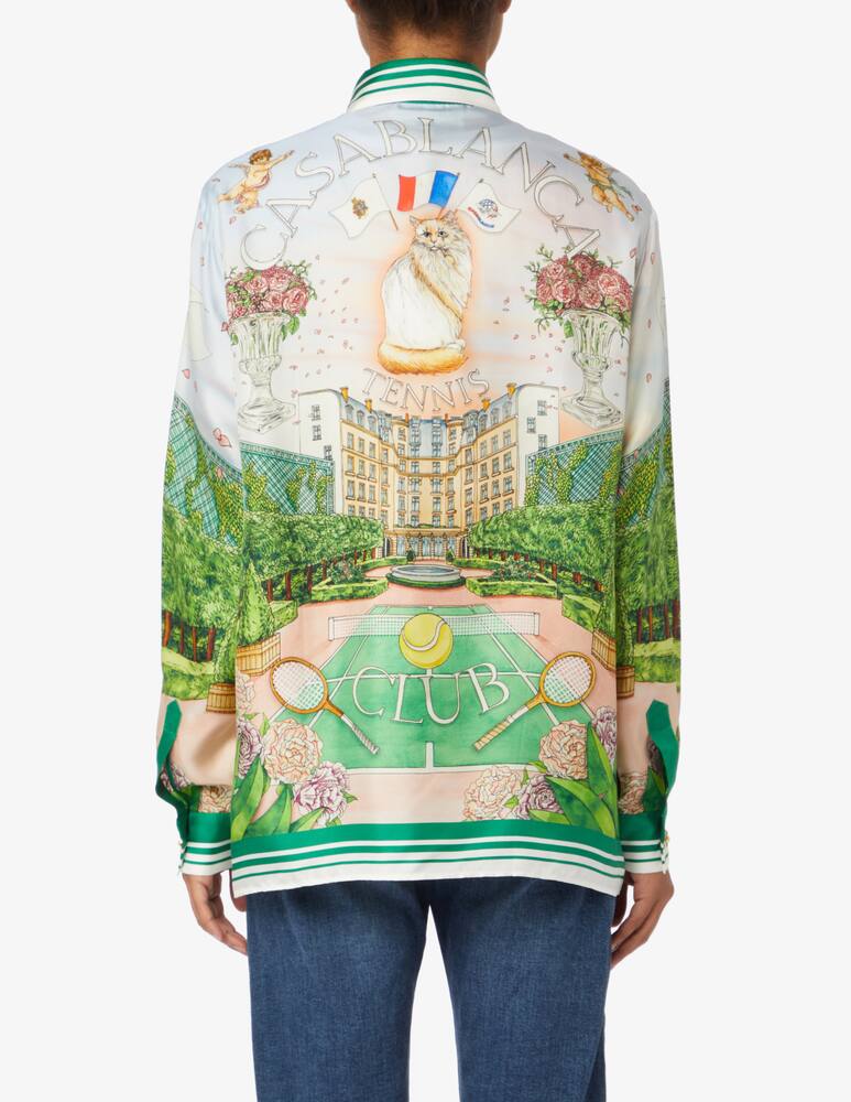 rinascente Casablanca Camicia in seta stampata Tennis club - Multicolor