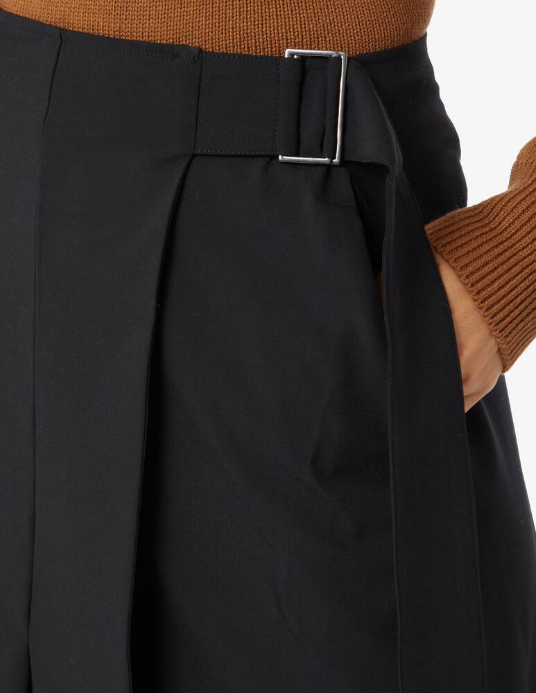 rinascente STUDIO NICHOLSON Spiro pleated wrap skirt - Black