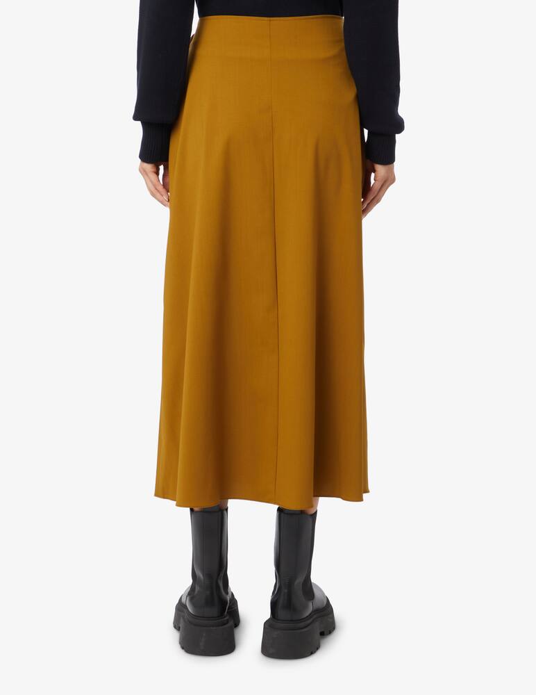 rinascente STUDIO NICHOLSON Spiro pleated wrap skirt - Brown