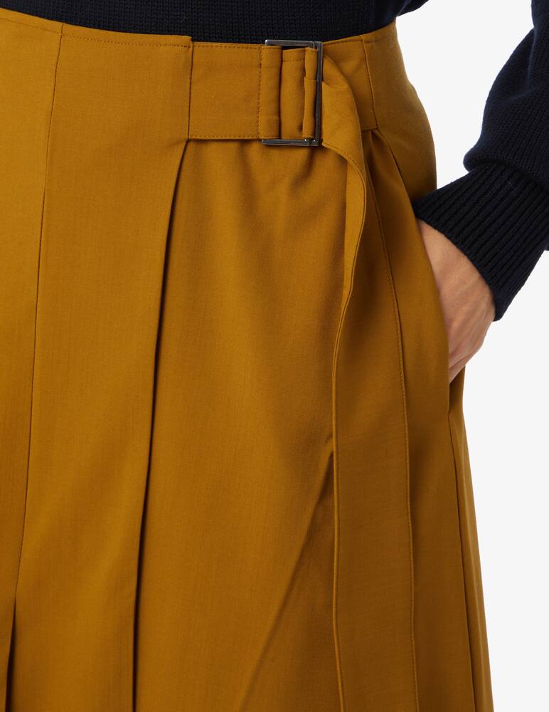 rinascente STUDIO NICHOLSON Spiro pleated wrap skirt - Brown