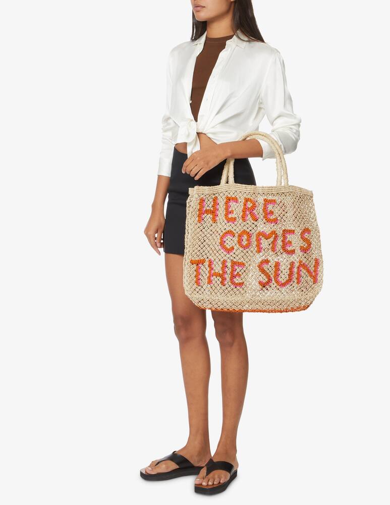 rinascente The Jacksons Borsa shopper in iuta Here comes - beige