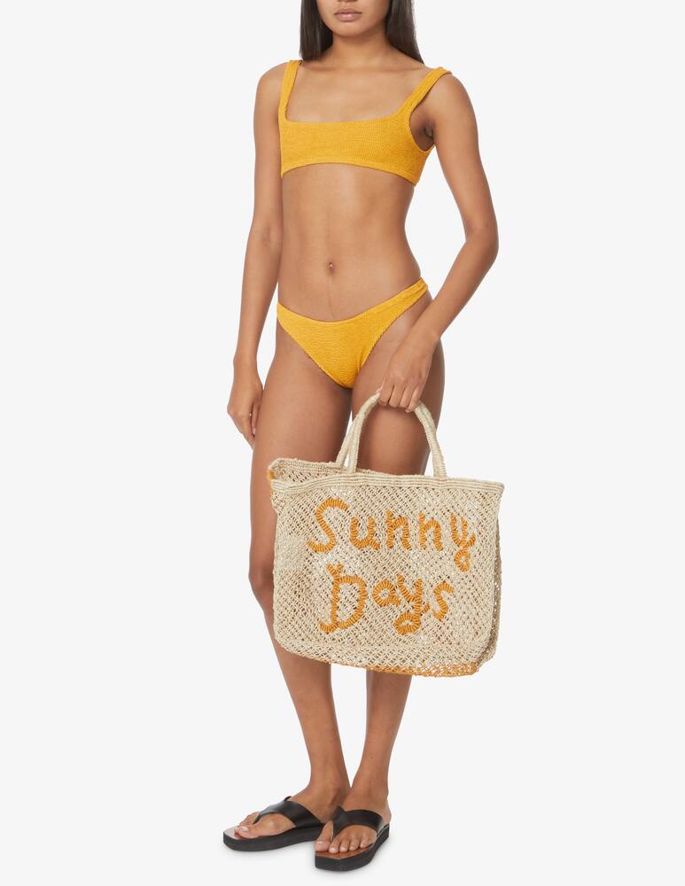 rinascente The Jacksons Sunny days jute tote bag - beige
