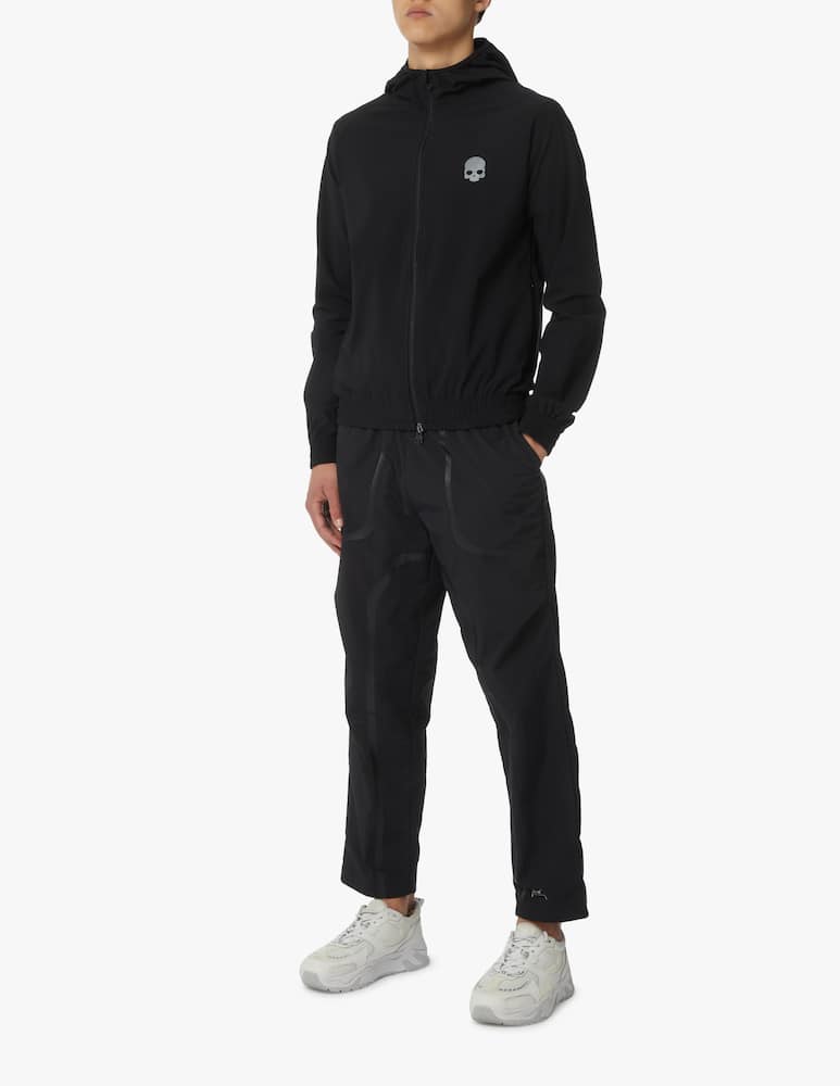 rinascente Hydrogen Felpa con cappuccio full zip tech - nero