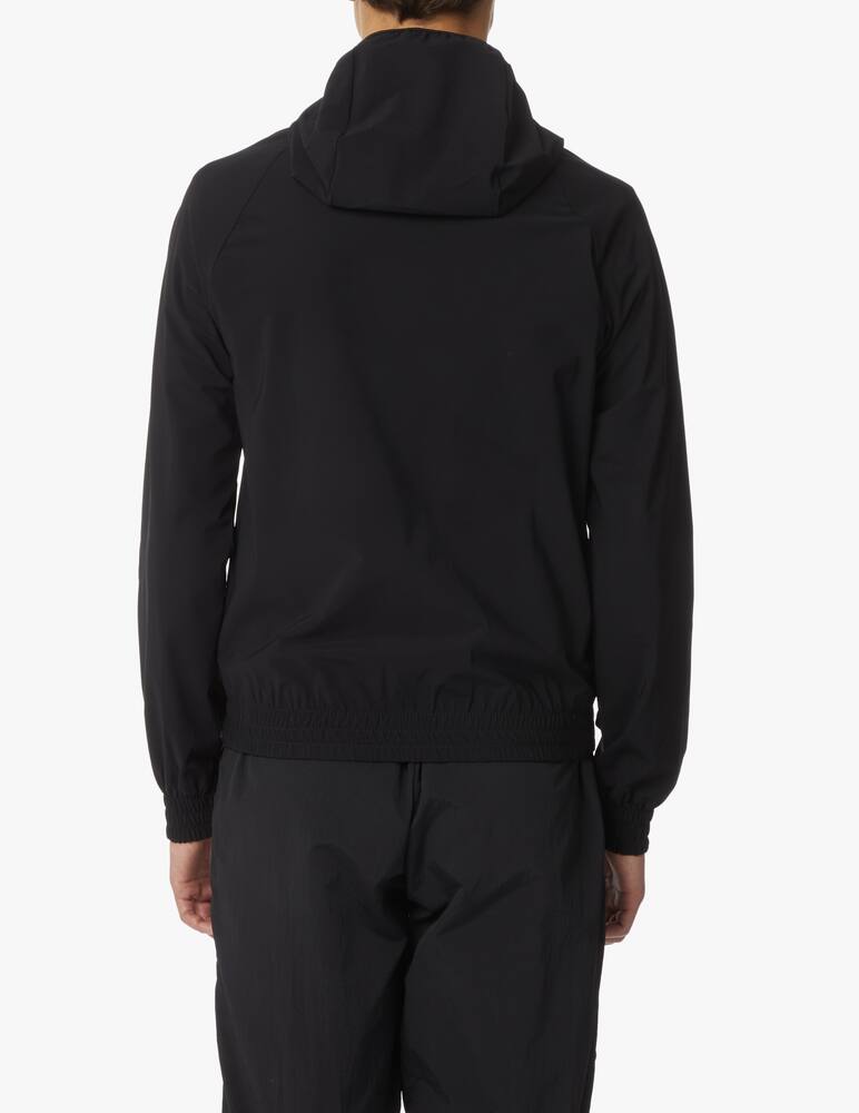 rinascente Hydrogen Felpa con cappuccio full zip tech - nero