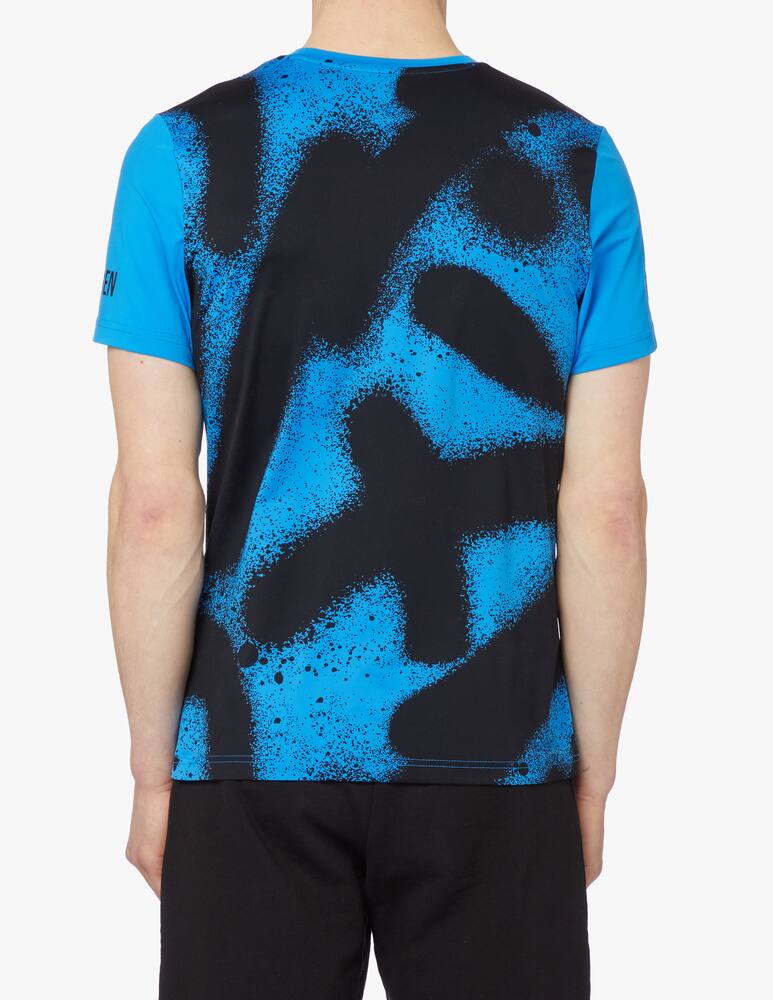 rinascente Hydrogen Sprayed fluo t-shirt - blue