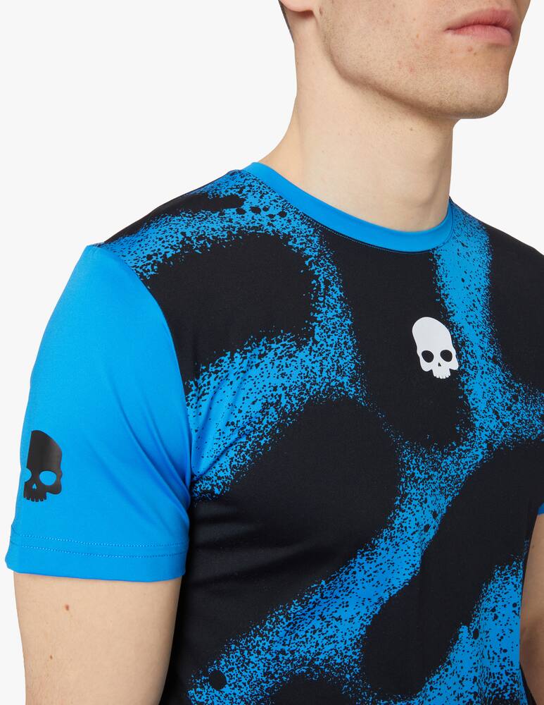 rinascente Hydrogen Sprayed fluo t-shirt - blue