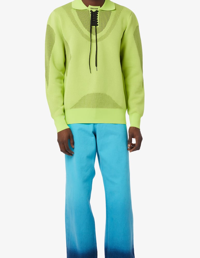 rinascente Botter Sneaker upper polo long sleeve - Green