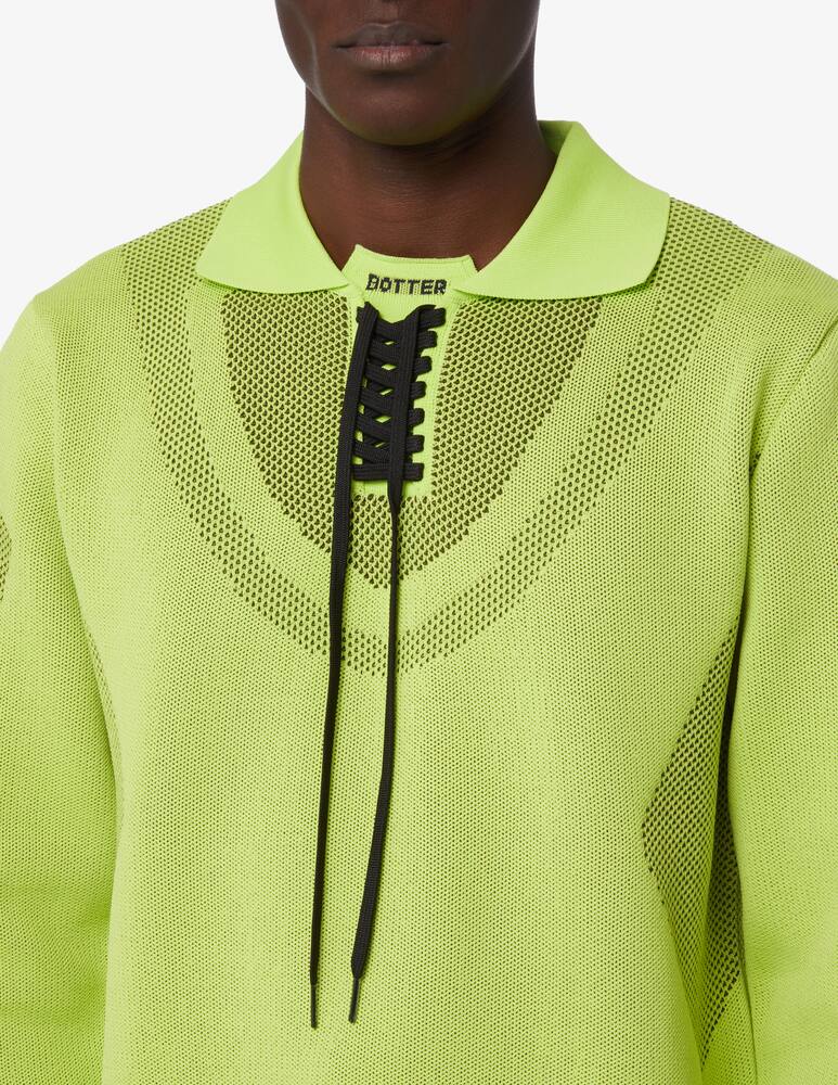 rinascente Botter Sneaker upper polo long sleeve - Green