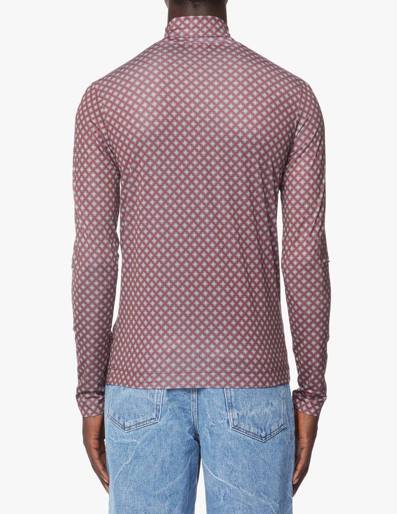 rinascente Dries Van Noten Print turtleneck jumper