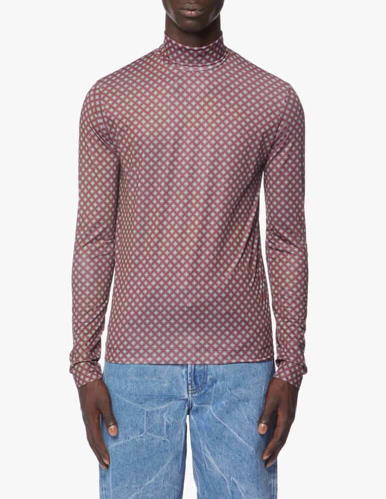 rinascente Dries Van Noten Print turtleneck jumper