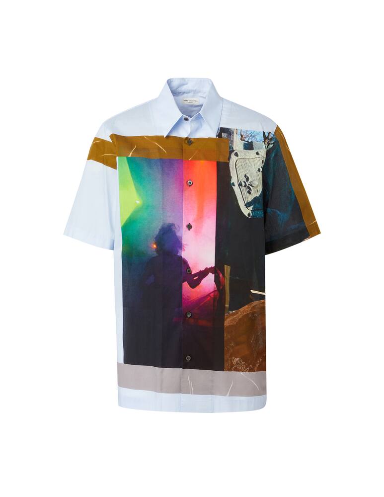 rinascente Dries Van Noten Camicia manica corta con stampa - blu