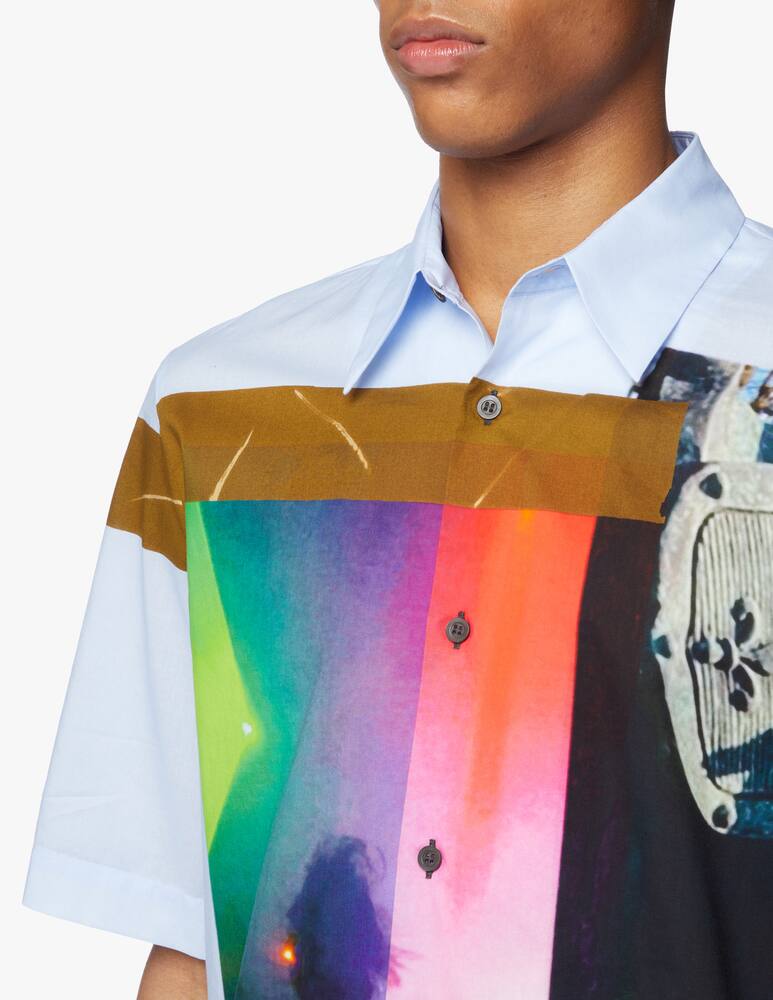 rinascente Dries Van Noten Camicia manica corta con stampa - blu