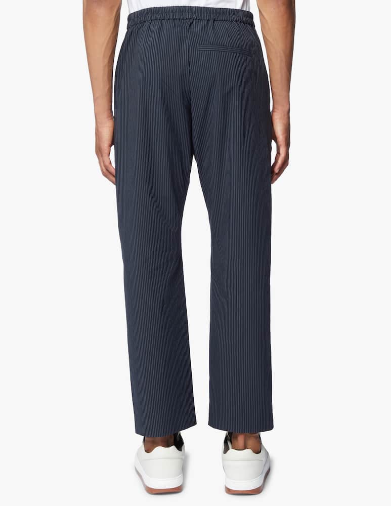 rinascente Dries Van Noten Jogger parkino mini stripes pant - grey