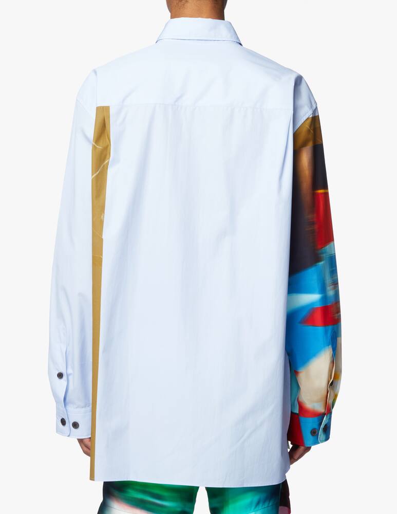 rinascente Dries Van Noten Long sleeve print shirt - blue