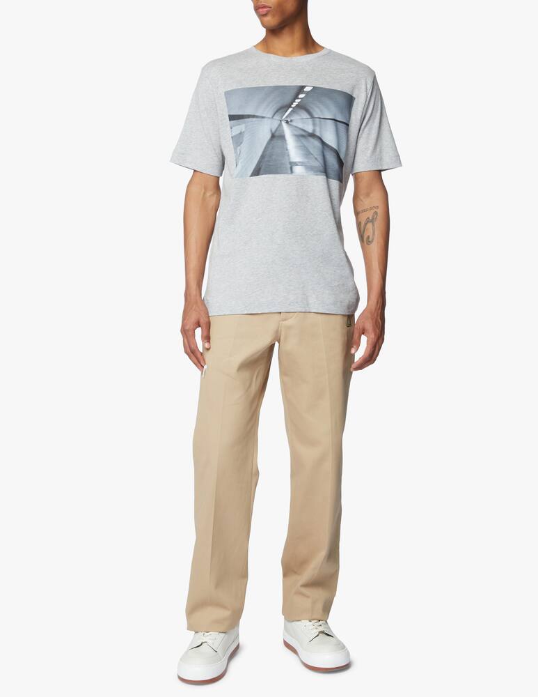 rinascente Dries Van Noten Maglietta manica corta stampa tunnel - grigio