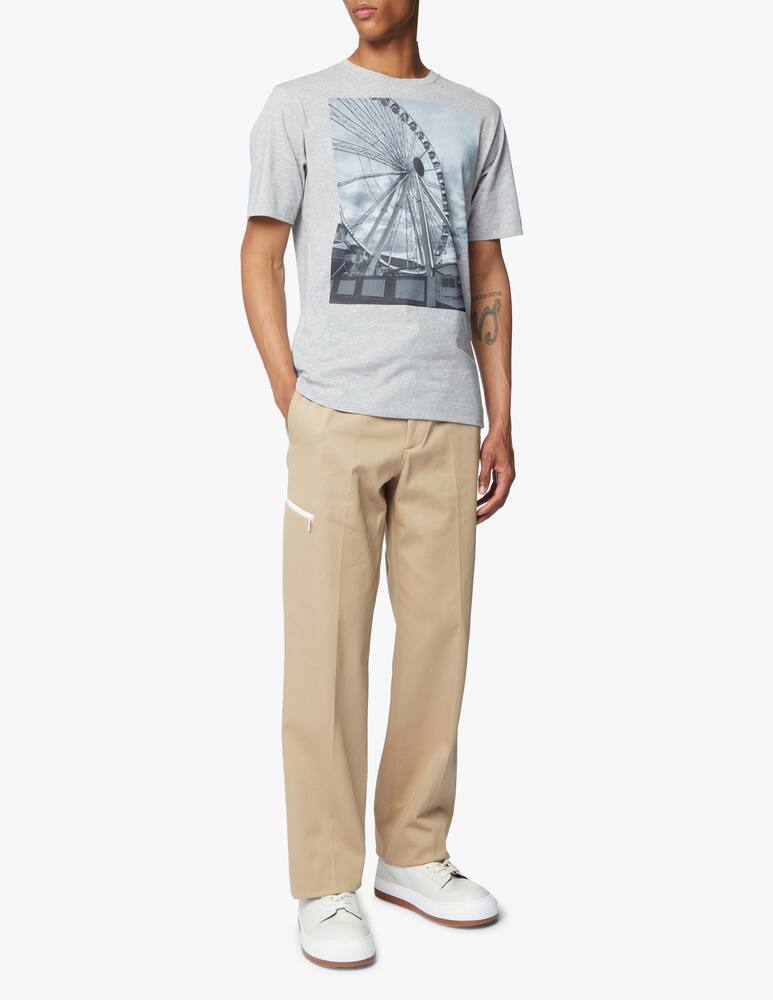 rinascente Dries Van Noten Wheel print t-shirt - grey