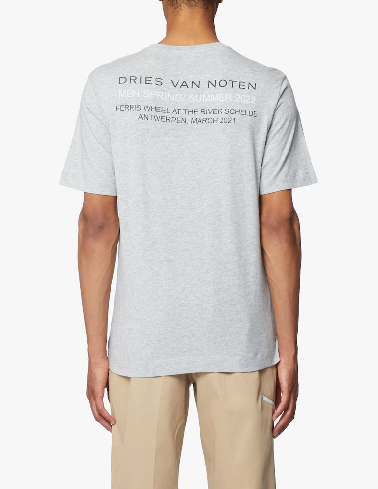 rinascente Dries Van Noten Wheel print t-shirt - grey