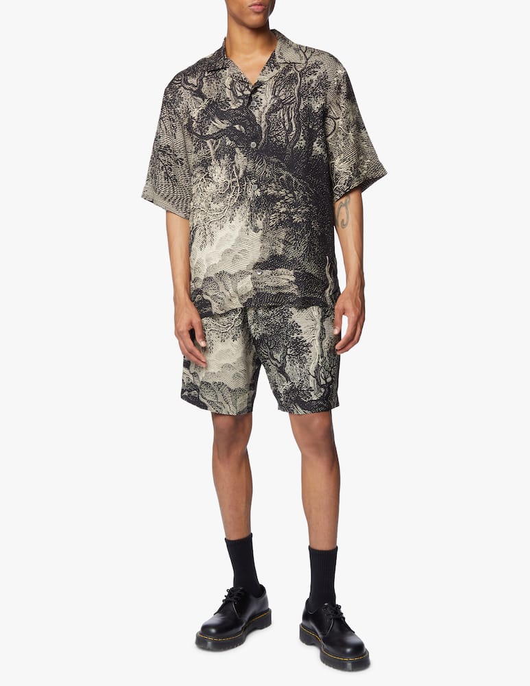 rinascente Dries Van Noten Short sleeve print shirt - beige