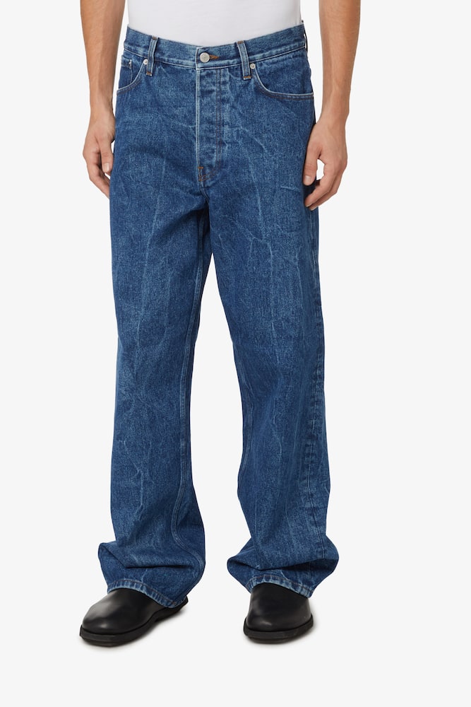 rinascente Dries Van Noten Cotton denim pant - Blue