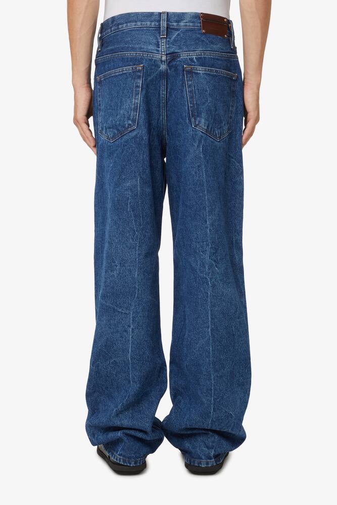 rinascente Dries Van Noten Cotton denim pant - Blue