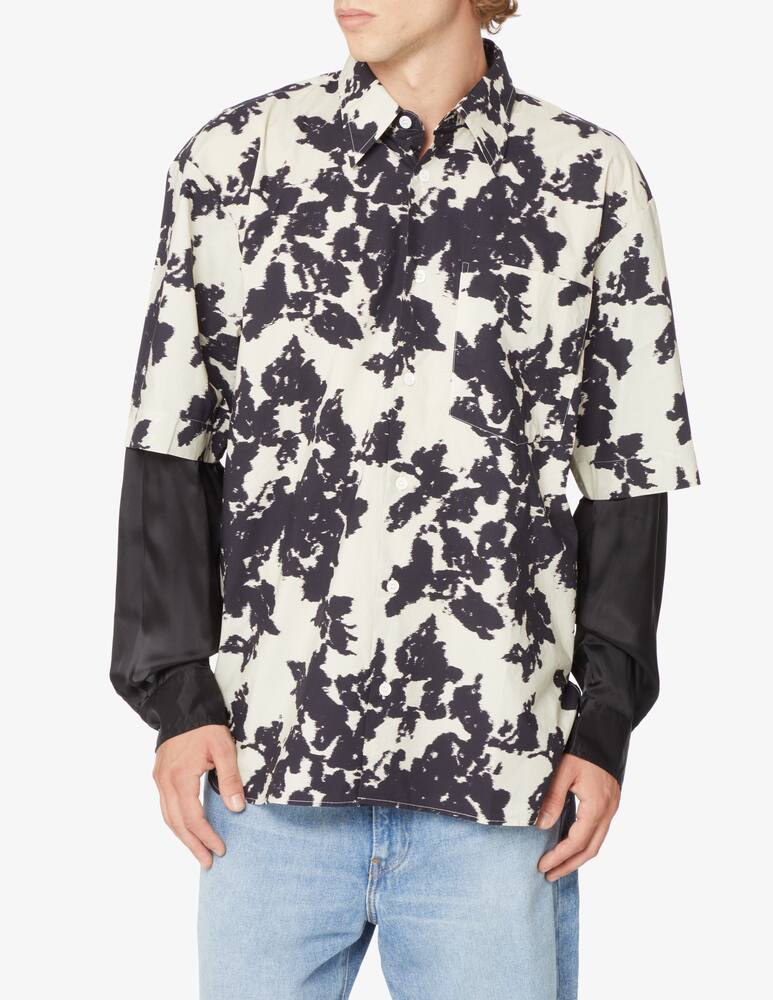 Dries Van Noten Camicia manica lunga stampa fiori - Nero - immagine 1 Dries Van Noten Camicia manica lunga stampa fiori - Nero - immagine 1